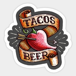 TACOS & BEER Sticker